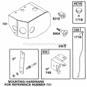 Sno Guard Diagram and Parts List for 252416-0734-01  Briggs and Stratton Engine
